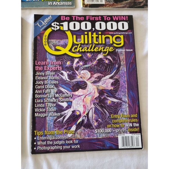 5 Quilting Magazines 3 The Quilter & 2 $100000 Quilting Challenge Lot 2001-2006 - Picture 3 of 10